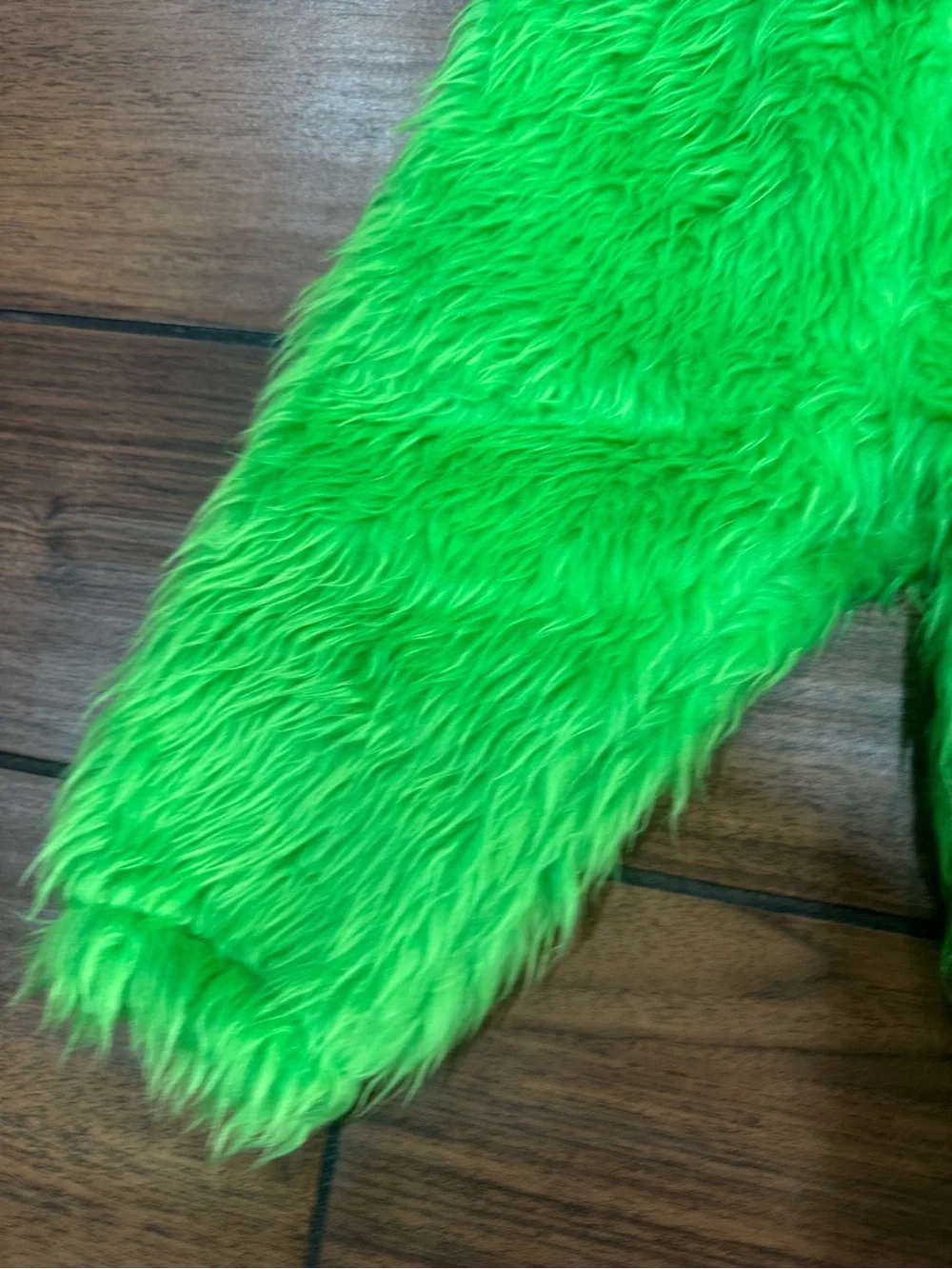The Baby Who Stole Christmas Furry Grinch Suspender romper outfit size 12-18M